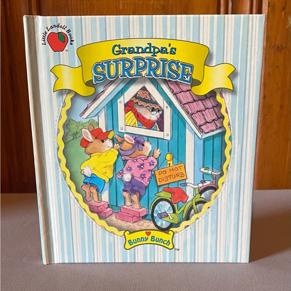 Grandpa's Surprise Book with Striped Cover